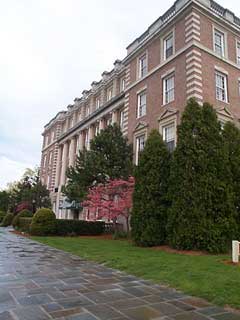 Angled Facade of Building